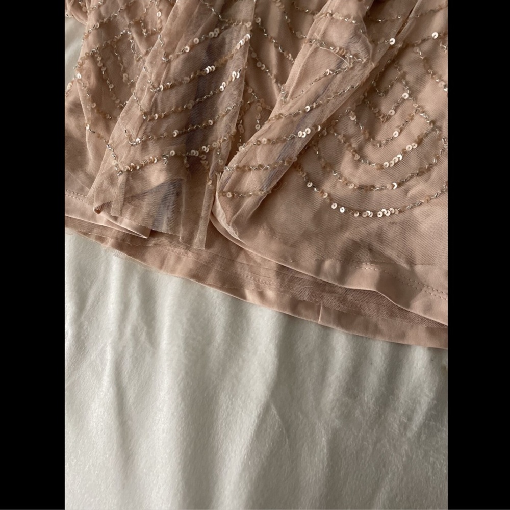 USED Adrianna Papell Embellished Blouson Gown 14 - Picture 14 of 14